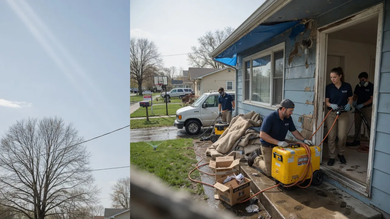 Basement Flood Cleanup in Monroe Center, IL near me